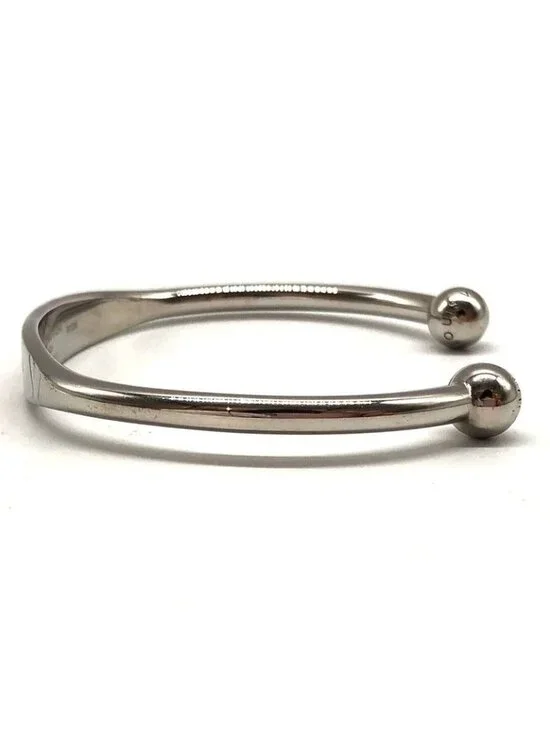 Louis Vuitton Jonk Monogram Bangle Bracelet Accessory Silver - Picture 5 of 10
